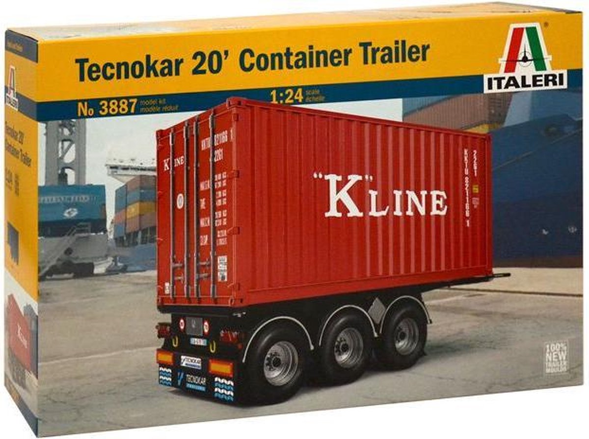 Italeri - 20' Container Trailer 1:24 (Ita3887s)