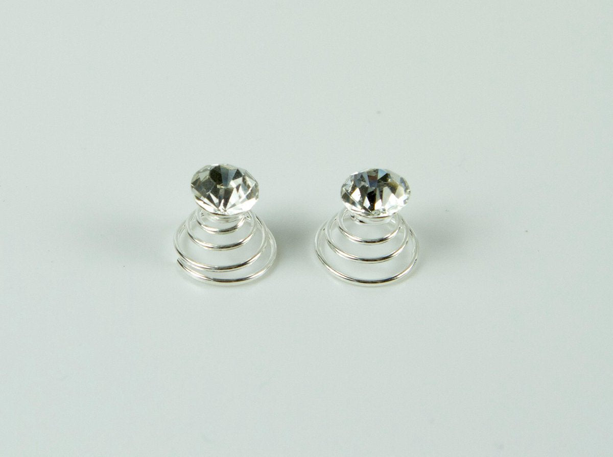 Curly's glas steen strass groot