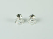 Curly's glas steen strass groot