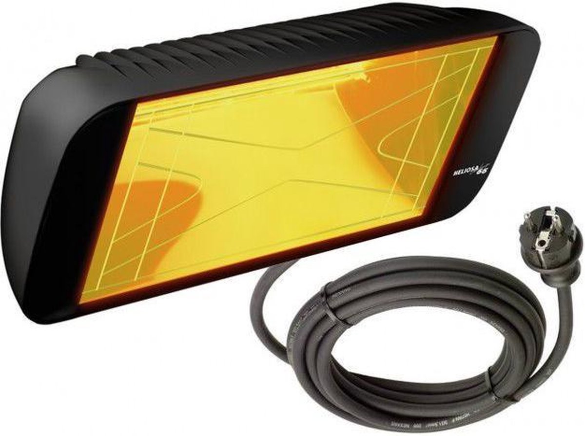Heliosa 66-FM-MOB-AL Terrasverwarming / Patioverwarmer | Amberlight | 2000 Watt | Zwart