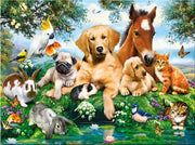 Huisdieren - Diamond Painting - 15x20cm - Complete Set - Inclusief Tools - Vierkante Diamantjes - Stipco