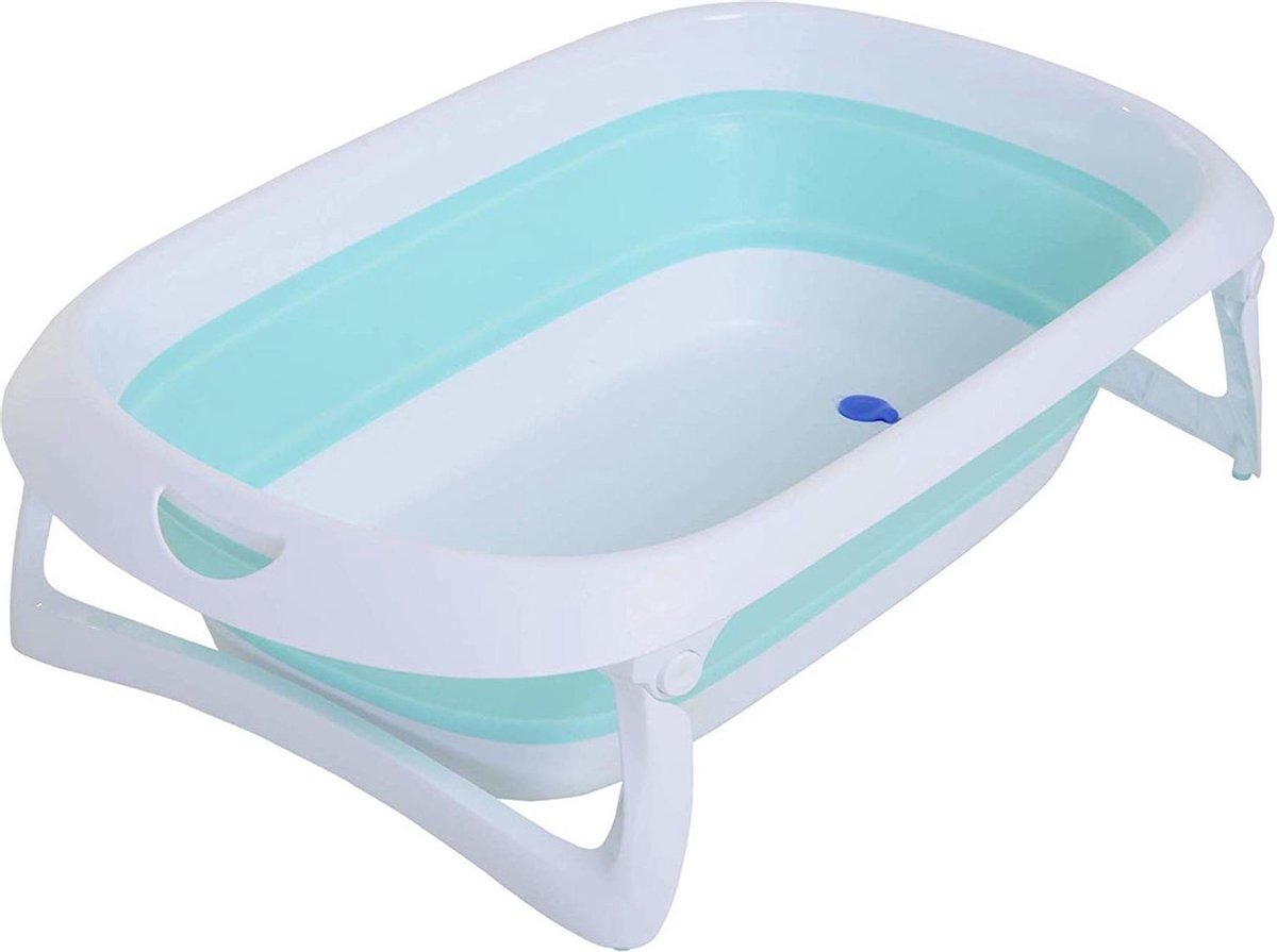 HOMCOM Babybad inklapbaar groen 80 x 48 x 21cm