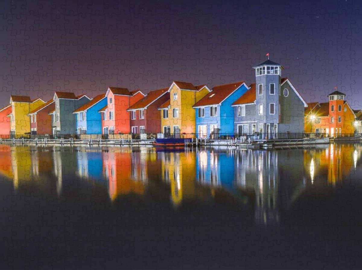 Reitdiephaven in Groningen - Lastige Puzzel 500 Stukjes | Reitdiephaven - Groningen - Architectuur