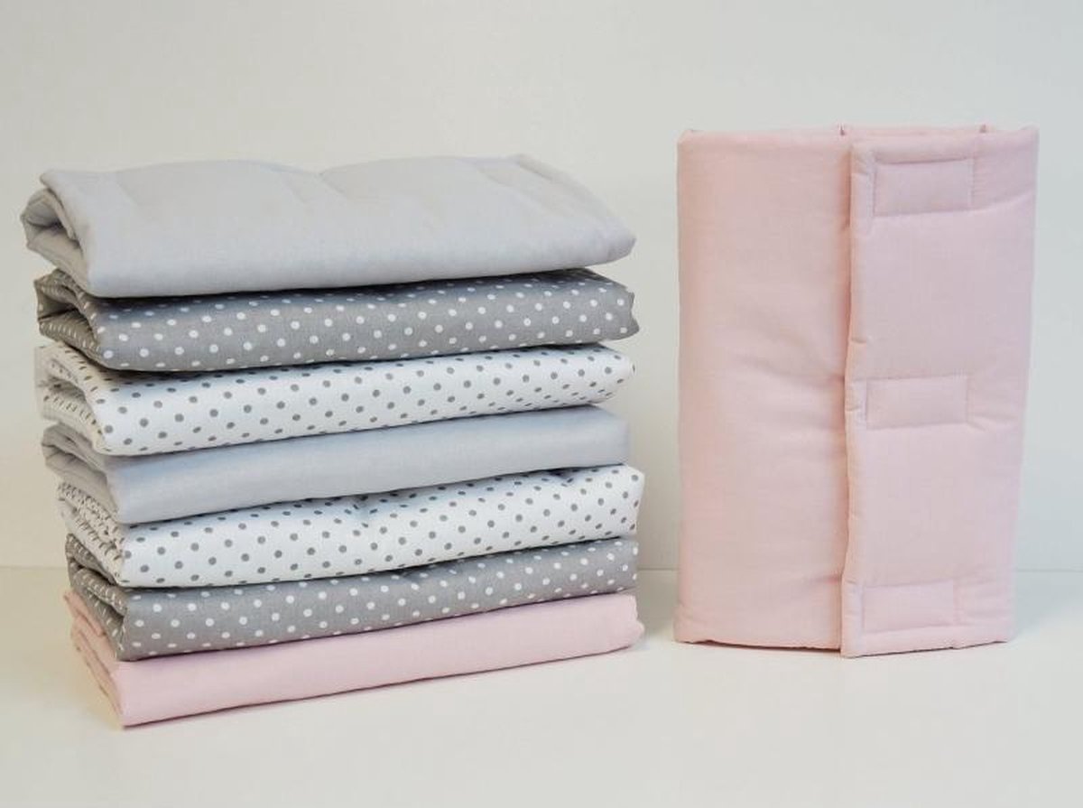 Bedbumber Enkel Dolly-Wit met stippen