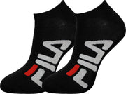 Fila - 4-pack Short Sokken - Zwart - Maat 35-38
