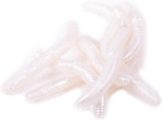 Libra Lures Fatty D'Worm - Silver Pearl - 6.5cm - 10 Stuks - Zilver