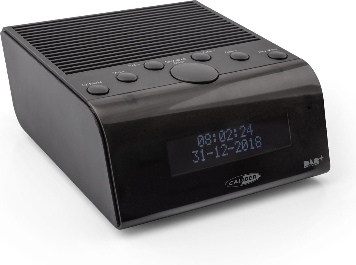 Caliber HCG011DAB  - Wekkerradio met  FM radio en DAB+ - Zwart
