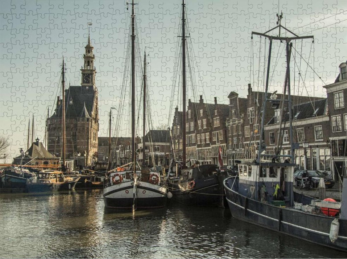 Vissersdorp Hoorn in Nederland - Lastige Puzzel 500 Stukjes | Noord-Holland - Hoorn - Holland