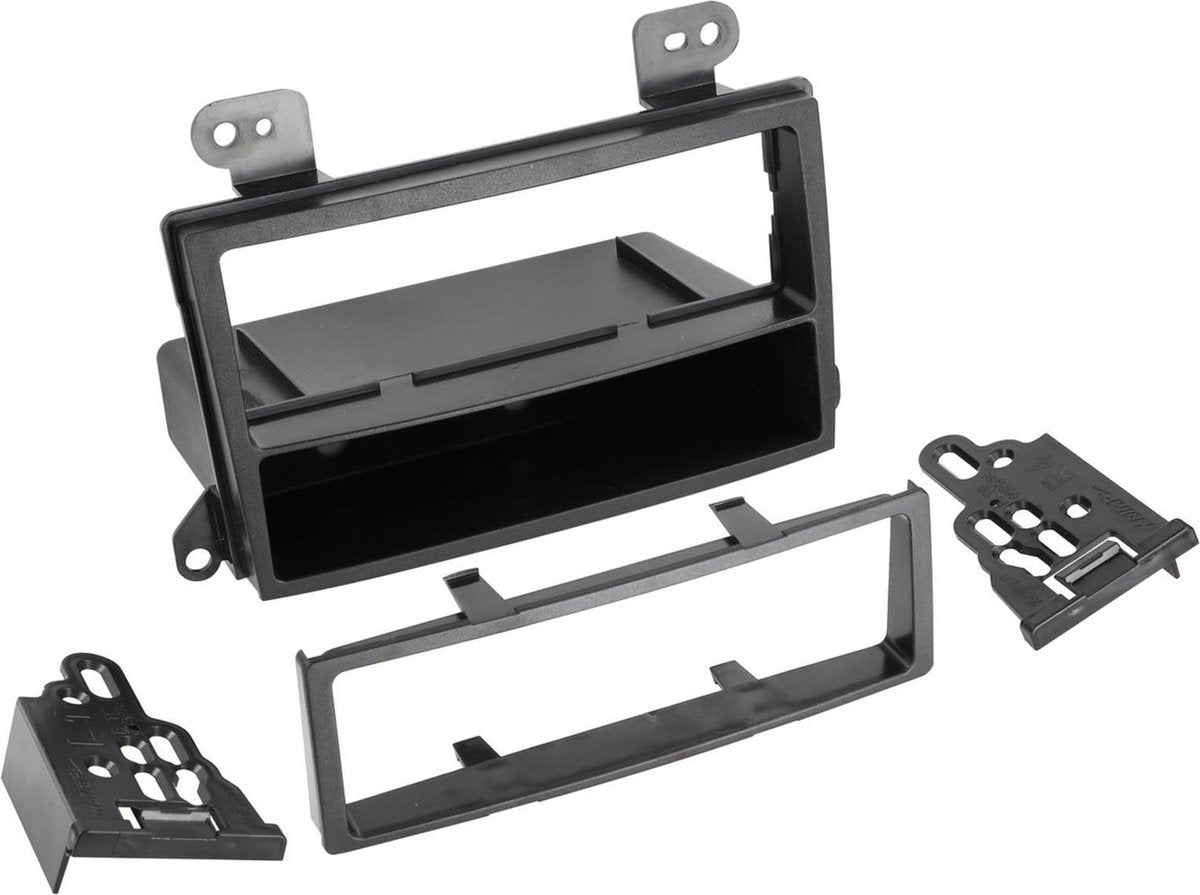 1-DIN Paneel met afleg bakje Mazda MPV 2000-2006 Kleur: Zwart