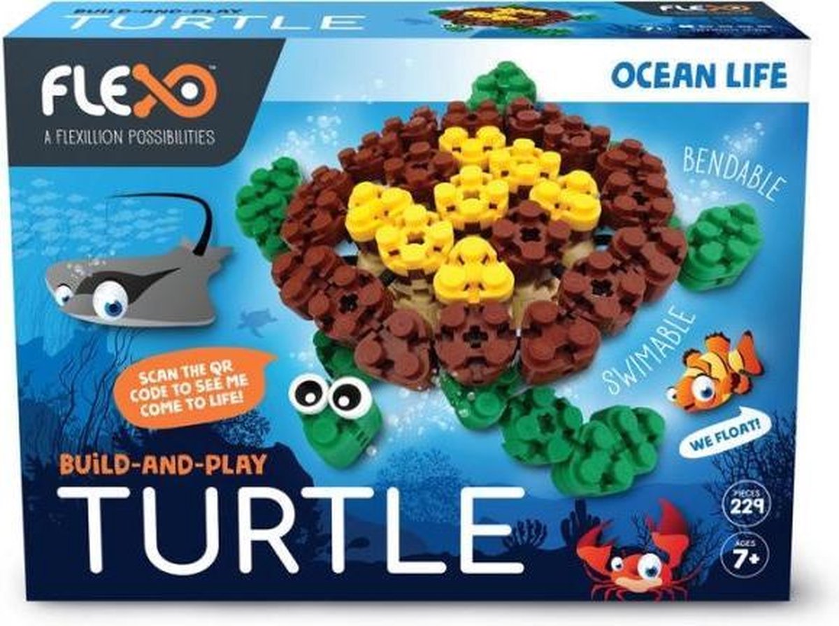 Flexo Bouwpakket Ocean Life - Turtle Junior 229-delig