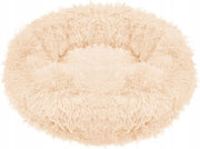 Springos Hondenmand | Superzacht en Luxe | Wasbaar | Donut | Fluffy | Hondenkussen |70 CM | Ecru