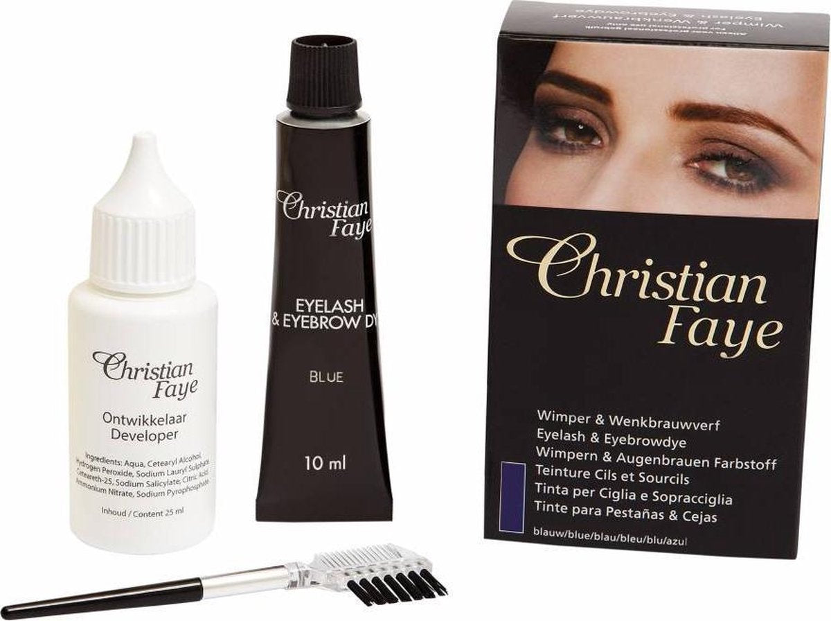 Christian Faye Eyelash & Eyebrow Dye Wenkbrauw- en wimperverf 3 st.