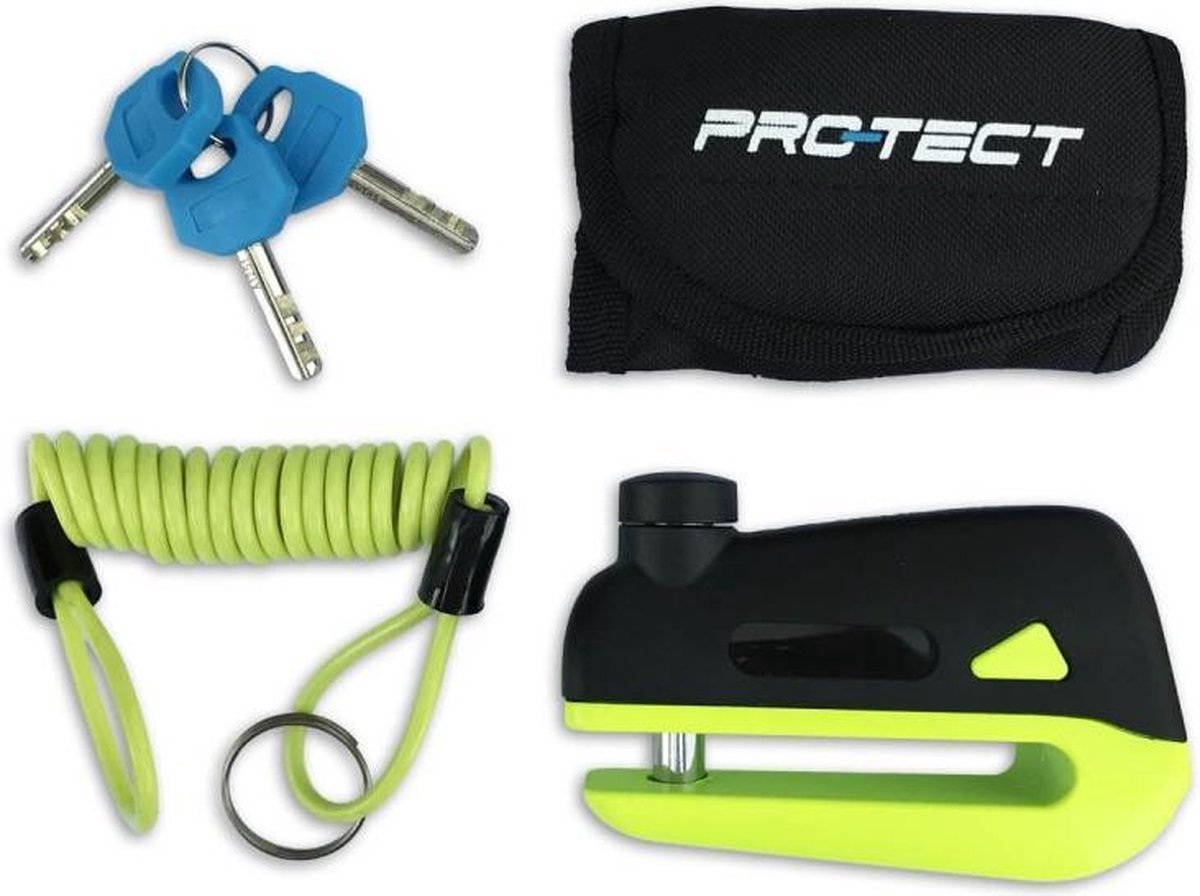 Pro-tect Schijfremslot Disq Maxi Zwart/groen