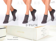 3-paar glitter sneakersokken Dames Geschenkset Maat 36/37