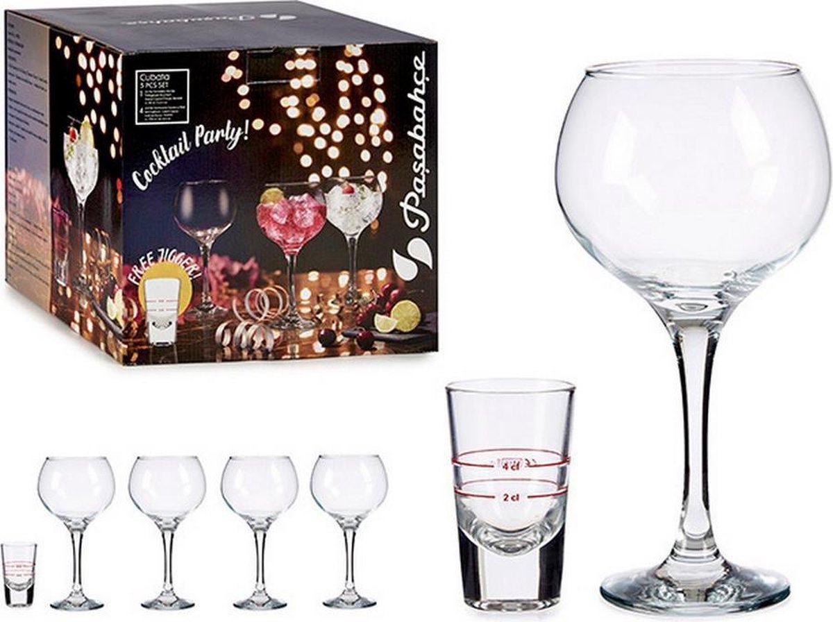 Set van bekers Maatbeker Glas (5 Onderdelen) (790 ml)