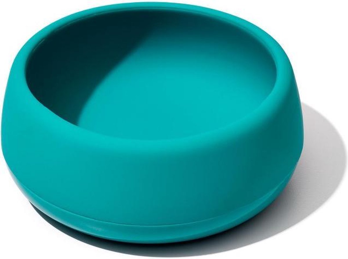 OXO Tot Silicone kom Teal | Blauw | Schokbestendig | Onbreekbaar | Baby- en kinderservies