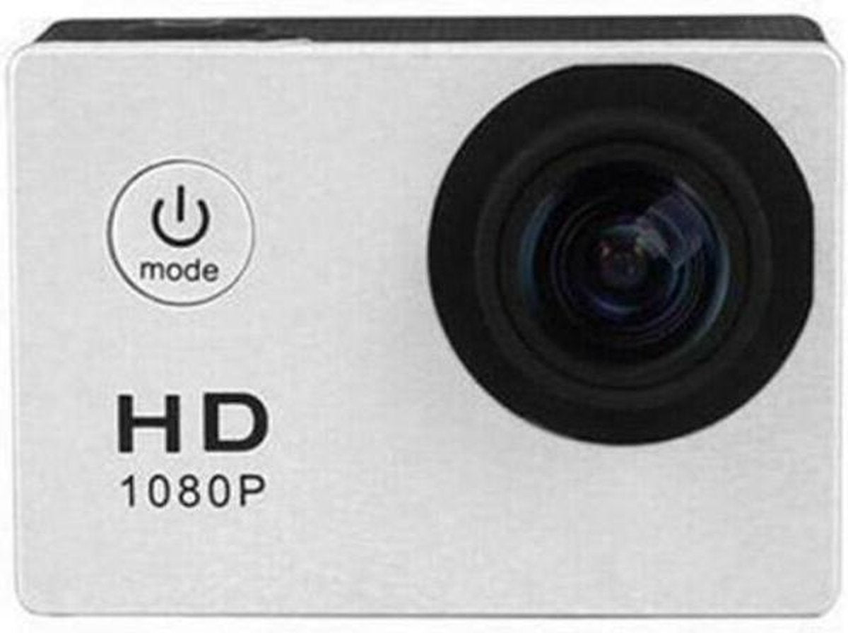 CloudCam Go-Pro Met Beschermhoes | Action Cam Waterdicht | Stevig | Wit