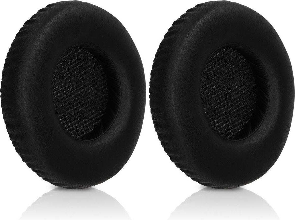 kwmobile 2x oorkussens voor Sony MDR-V55/BR koptelefoons - imitatieleer - voor over-ear-koptelefoon - zwart