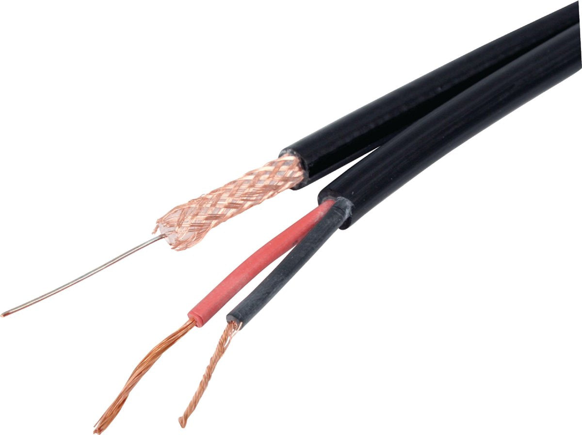 100m Sytronic Coax + Voedingskabel Op Rol