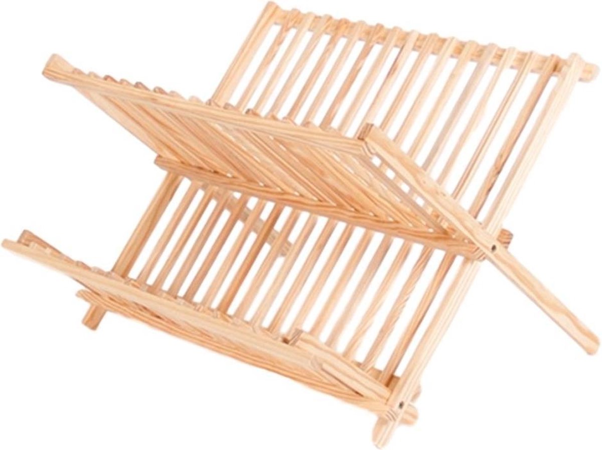 Orange85 Afdruiprek - Inklapbaar - Hout - Voor afwas - Afdruiprekken - Rek voor Afwas - Inklaprek