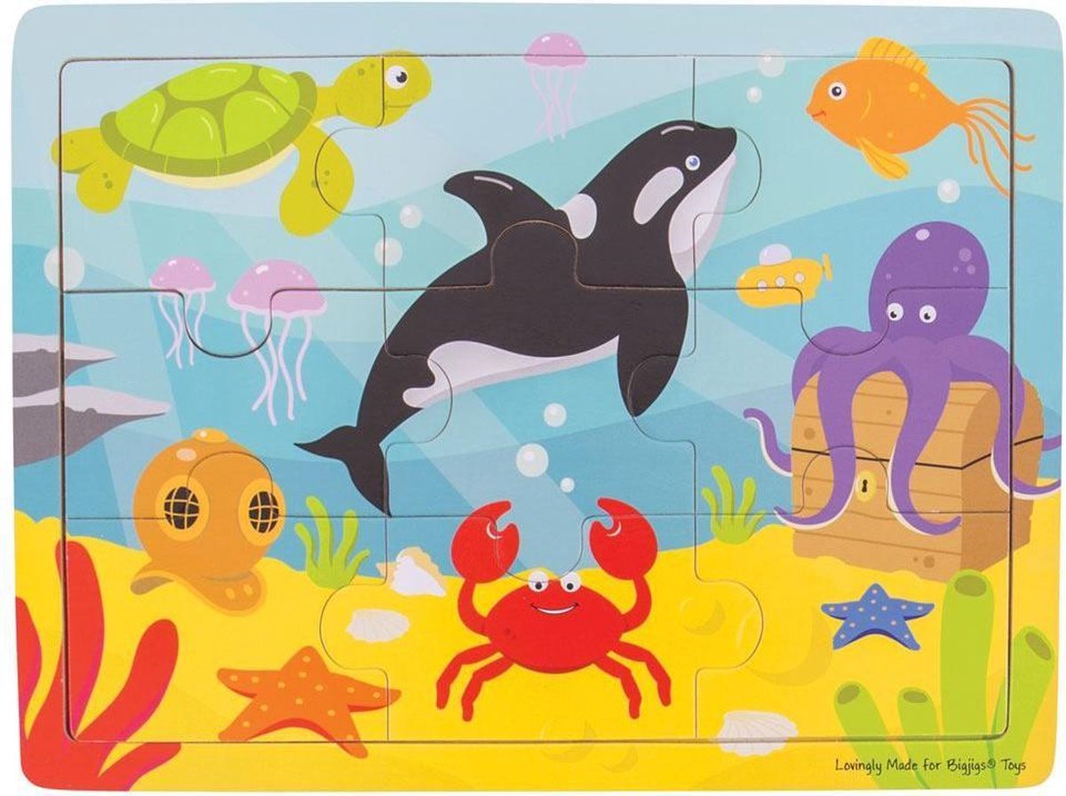 Bigjigs Tray Puzzle - Underwater