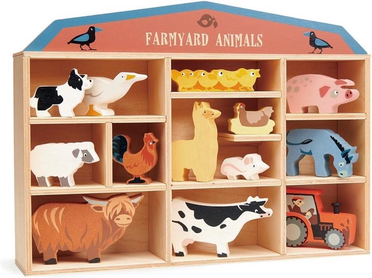 Tender Leaf Toys Dierenset Boerderij 36 X 26