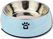 Doxie® - Voerbak Kat - Katten Voerbak - Voerbakjes Kat - Drinkbak Kat - Voerbak met Pootdesign - Licht Blauw