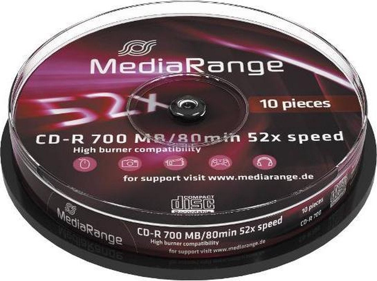 CDR 52x CB 700MB MediaR. 10St