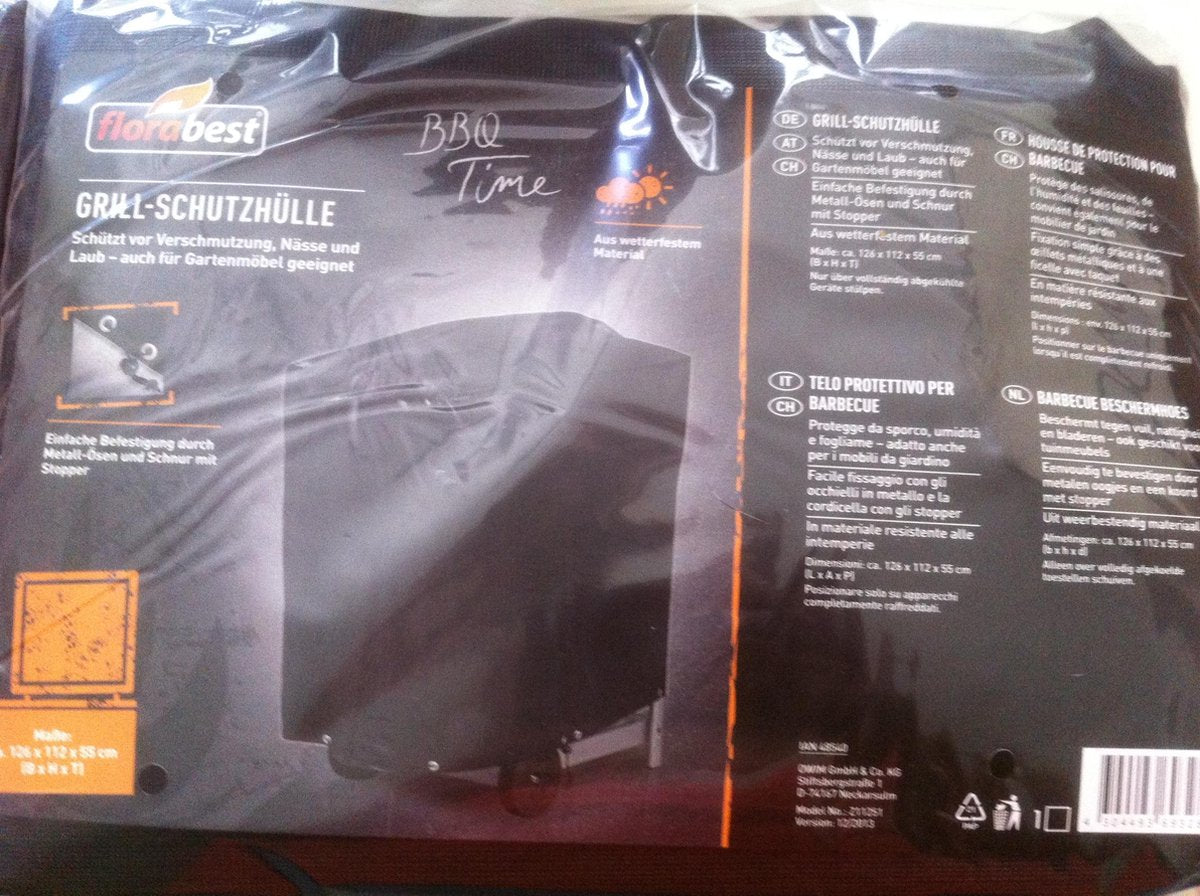 Barbecue beschermhoes Florabest 126x112x55cm