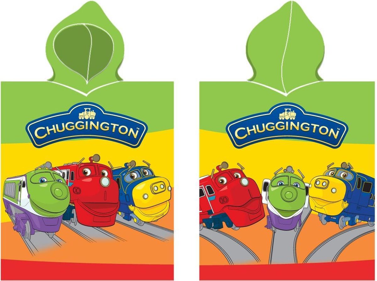 Chuggington badponcho 3 treinen 115 x 50 cm