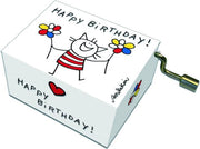 Fridolin Muziekdoosje: '' happy birthday'' kat