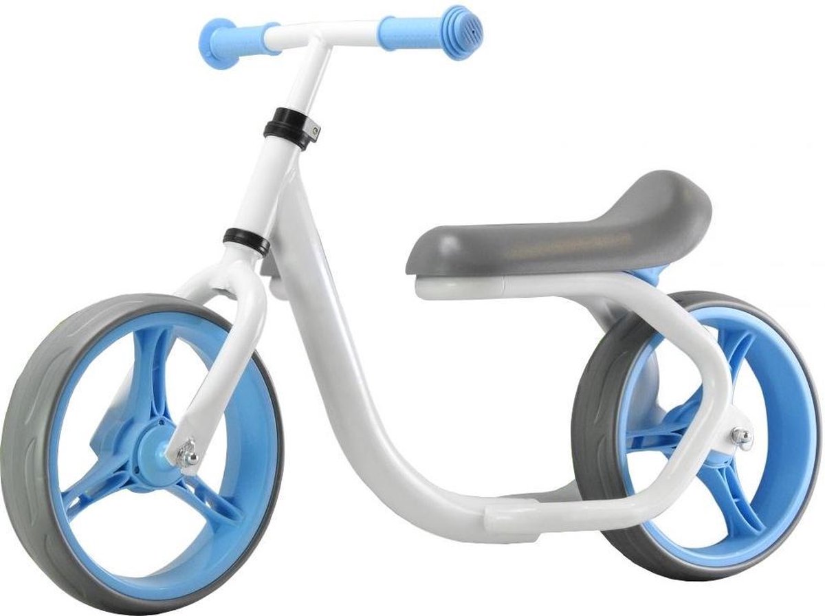 PexKids kinder Max Speed Loopfiets - 10.5 inch - Aluminium - Wit/Blauw