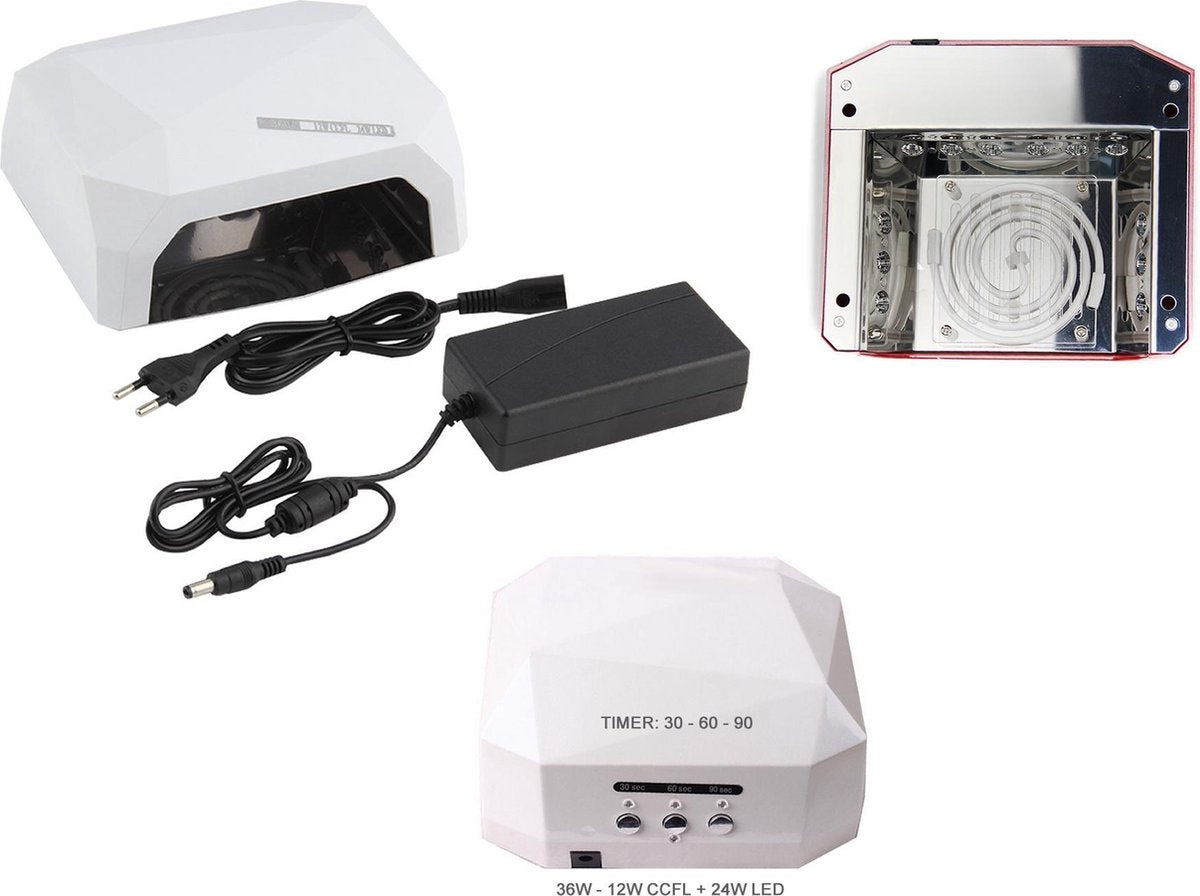 36 Watt UV LED lamp nagels - 12W CCFL - 36W LED Wit voor Gelpolish en Gel