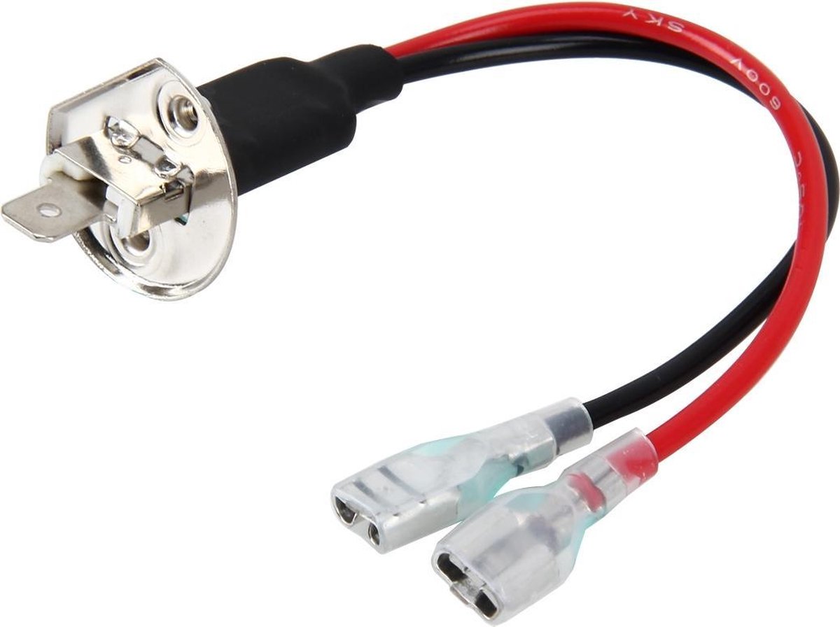 2 PC's Universele H1 conversie gloeilamerdraad stekkers - Power Wire Adapterconnectoren