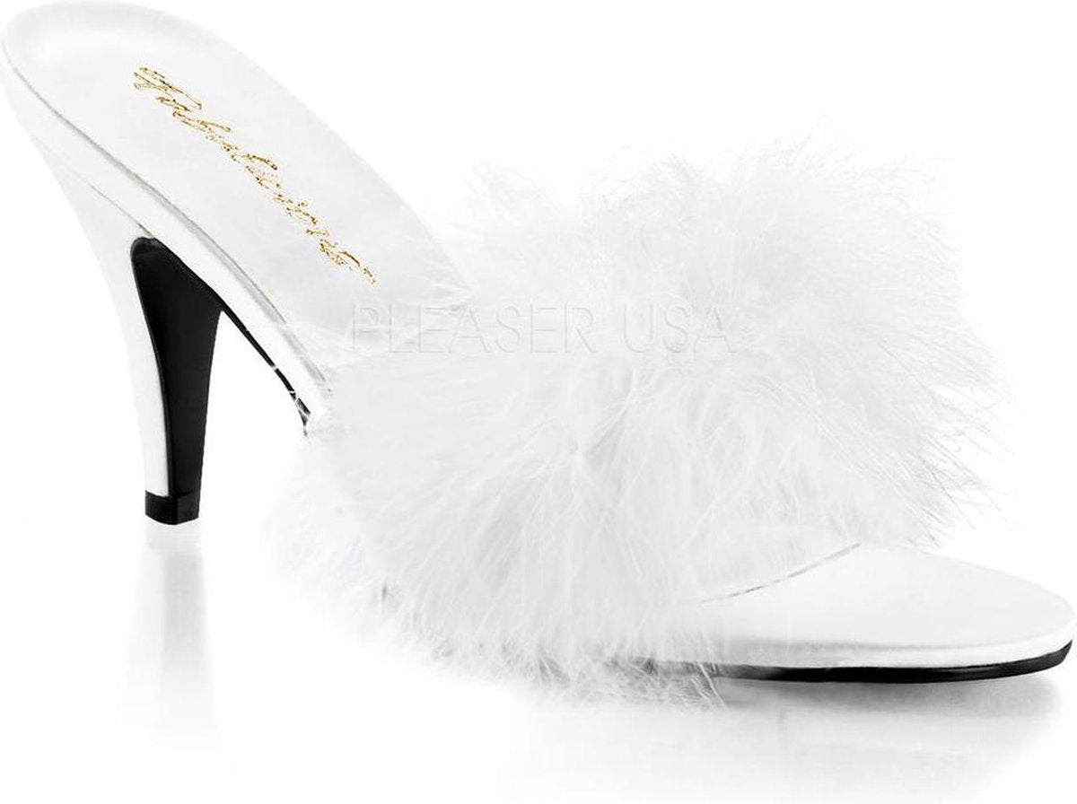 Fabulicious Muiltjes met hak -46 Shoes- AMOUR-03 US 15 Wit