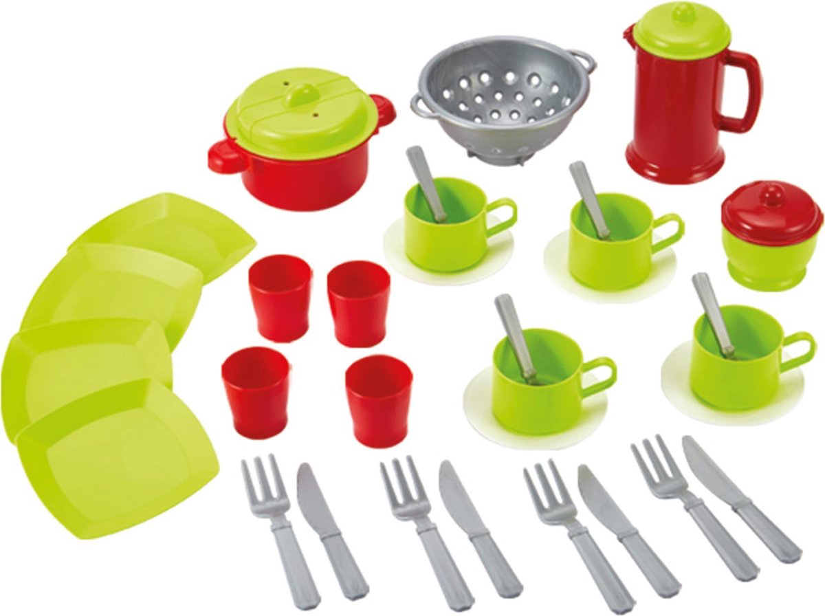 Servies in Tas 35-delig