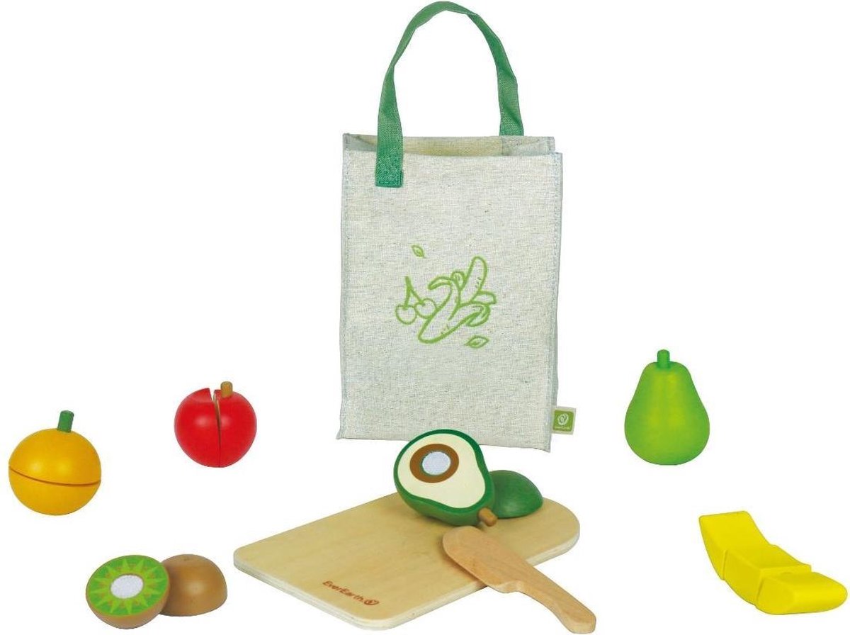 Everearth Houten Fruitset Hout Divers