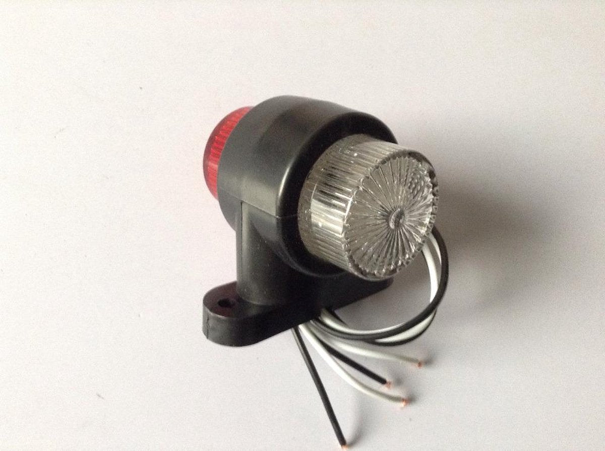 Breedtelamp Rood/Wit 10-30v 8LED