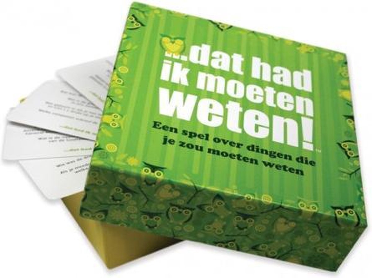 Dat had ik moeten weten!