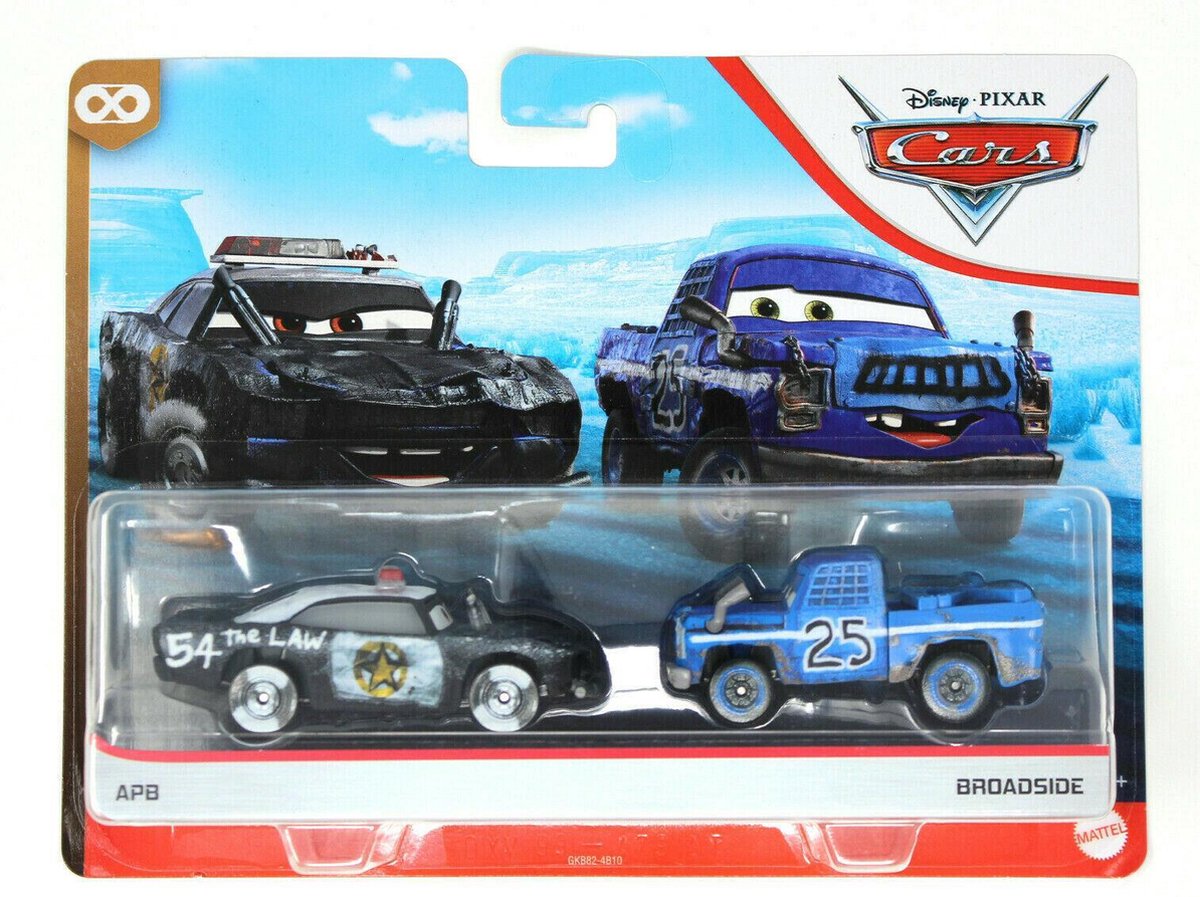 Disney Cars auto 2-pack voertuigen - APB politie & Broadside