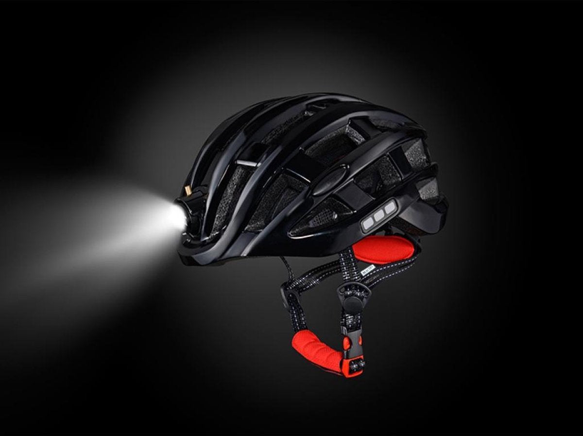 MTB helm met verlichting | E-bike | Pro Fietshelm met verlichting | Licht van gewicht | ingebouwde Led lamp als voorlicht + zijlicht en achterlicht > sport lights