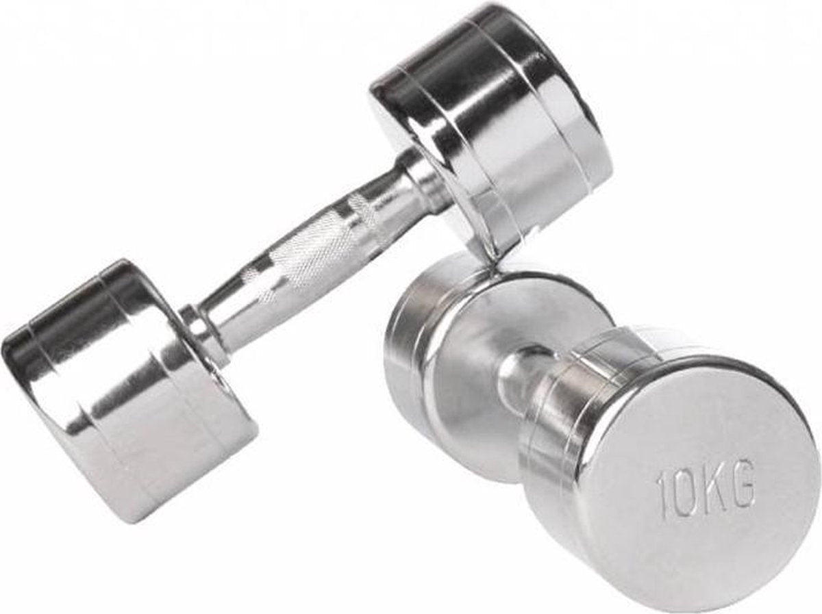 Chrome dumbbellset (2 stuks per set) - 9kg