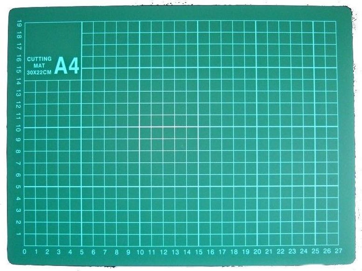 Professionele snijmat A4 groen