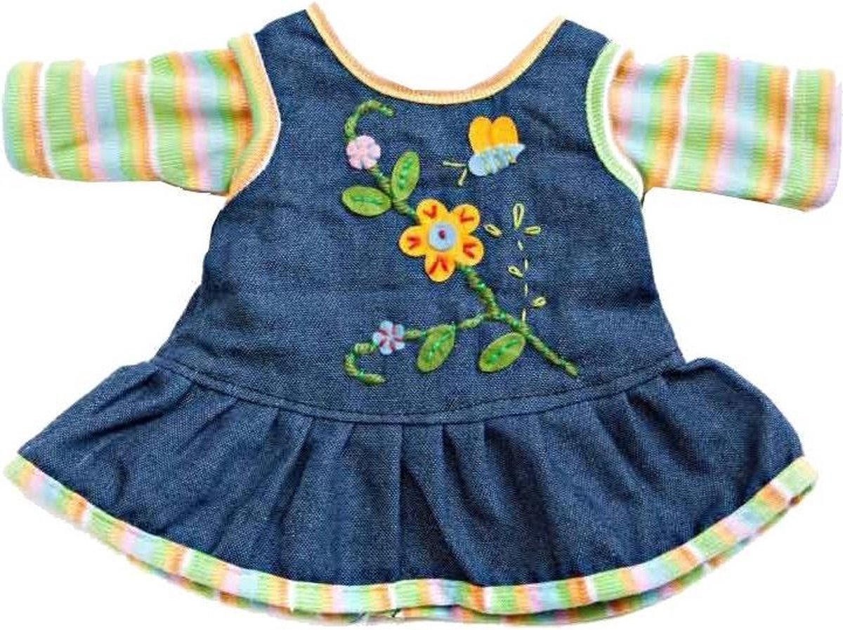 Heless poppenjurk blauw 28-33 cm