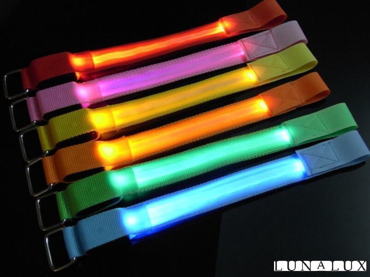 Hardloop armband LED - Lichtgevende band voor hardlopen - Sport armband - Reflecterende band - Geel - nummer 3 -  Sport - Hardloop verlichting