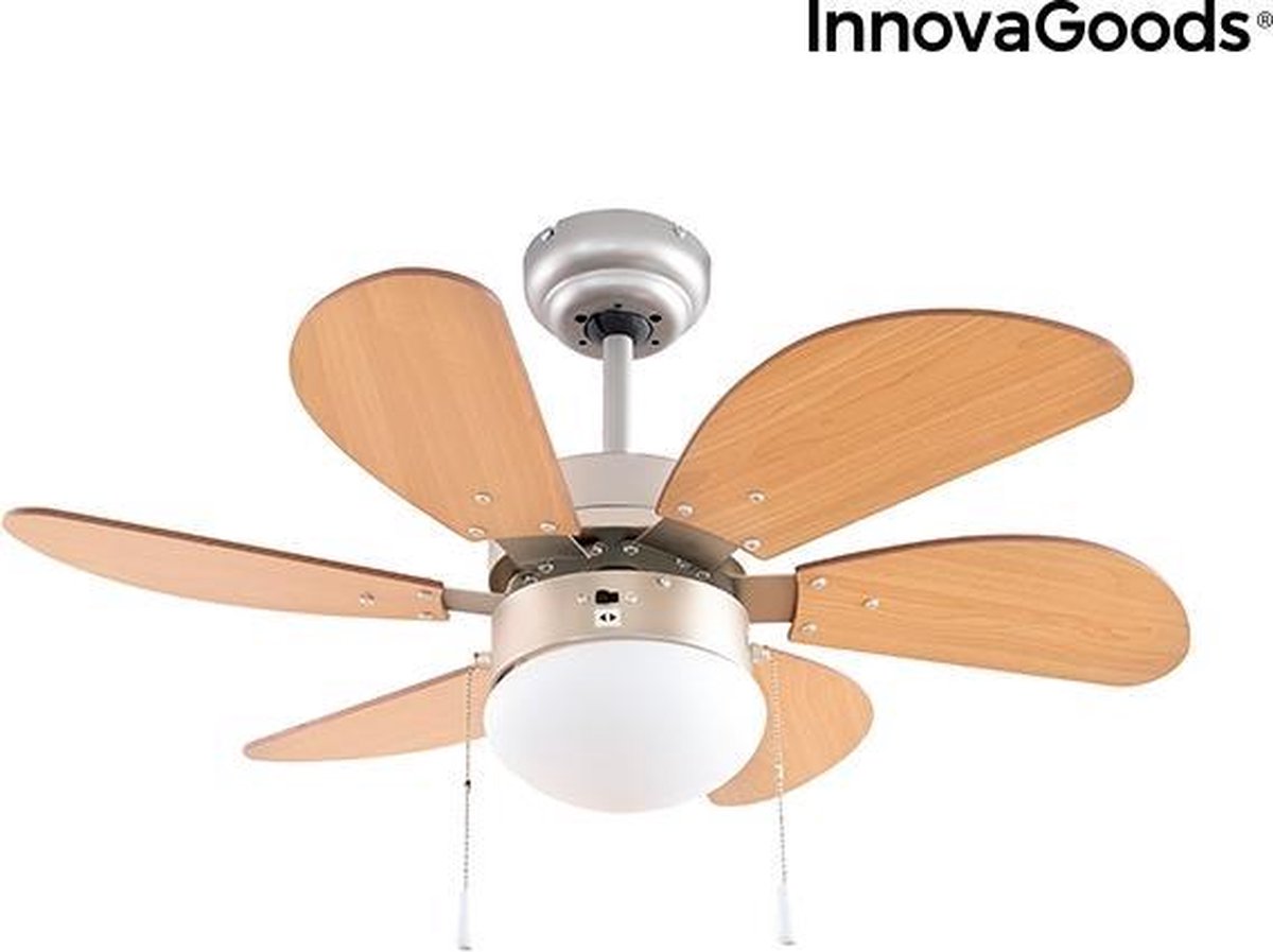 Plafondventilator met licht InnovaGoods Ø 75 cm 55W