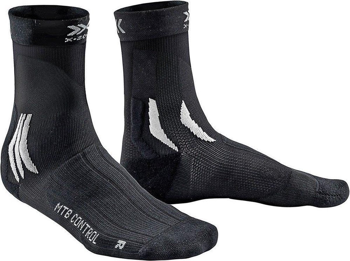 X-Socks MTB Control Socks - Black/White - 39-41