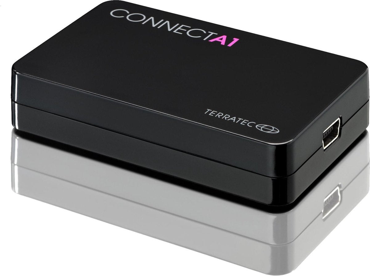 TERRATEC Connect A1 - USB naar Full HD HDMI Adapter - Windows - macOS - DisplayLink - Zwart