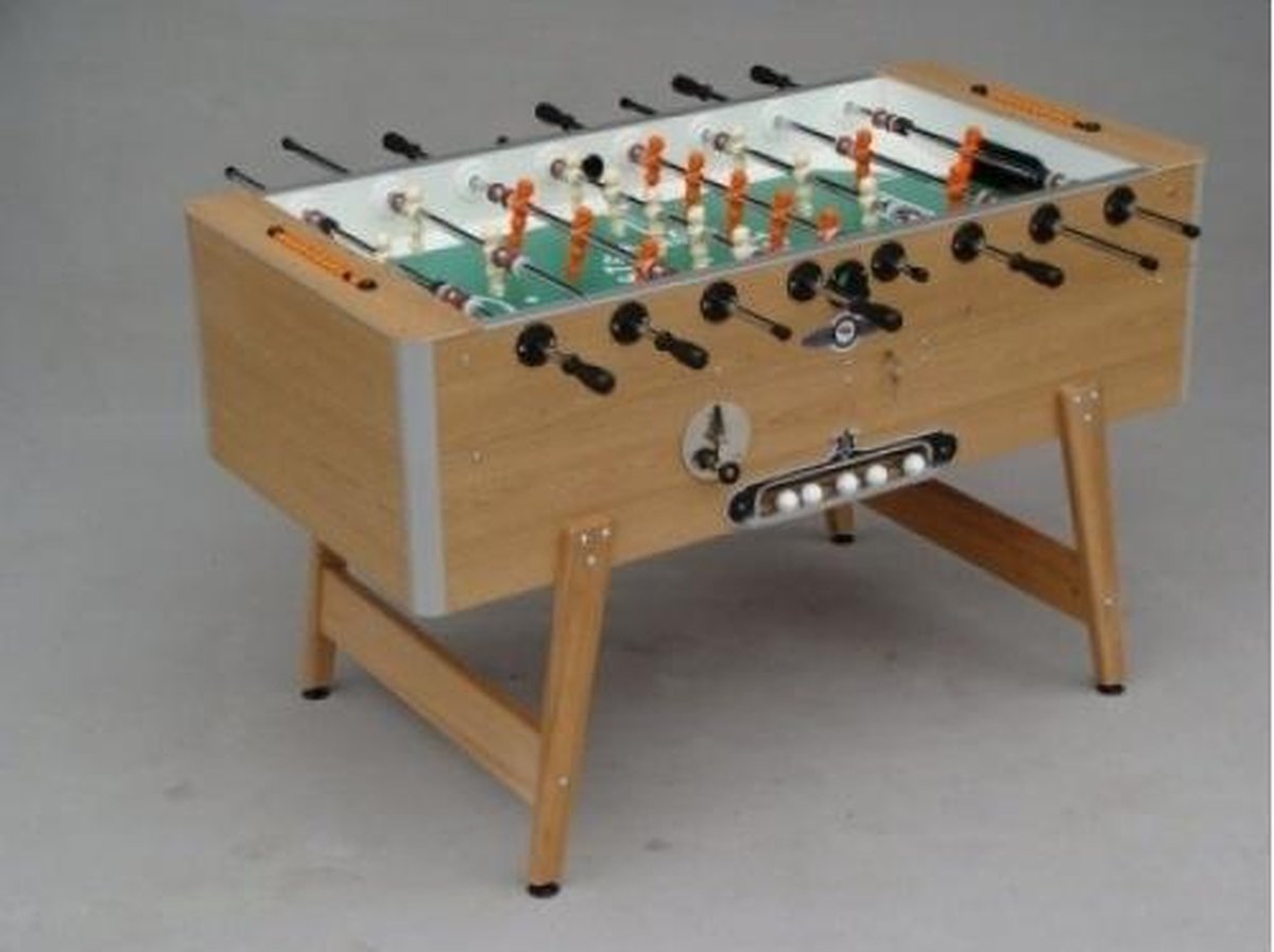 Deutscher Meister voetbaltafel Grande Luxe eiken met muntinworp