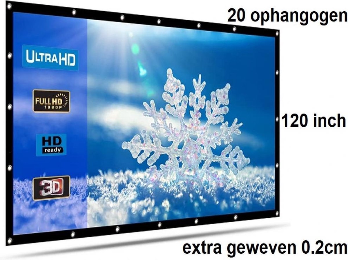 Beamer scherm projectiescherm 120 inch 16:9